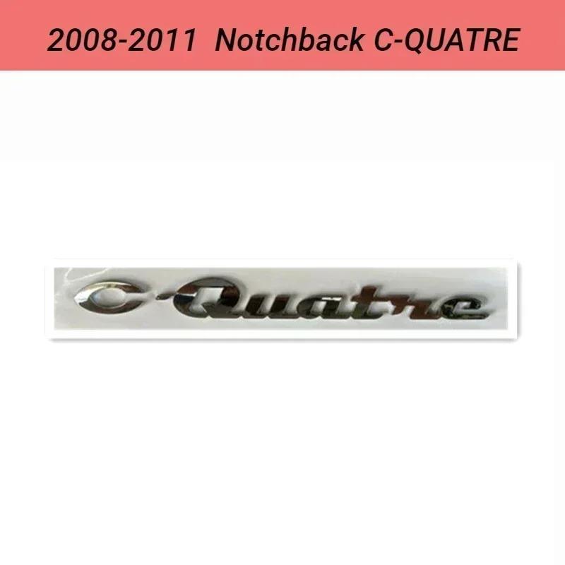 AJFJ2 For Citroën C4 C-QUATRE Sport ABS Chrome Emblem Badge OEM Style Front Rear Logo Replacement Accessories for 2008-2017 Models