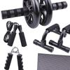 Ab Exercise Bike, 2 Push-up Bars, Jump Rope, Hand Gripper, Resistance Band, Knee Mat, Training