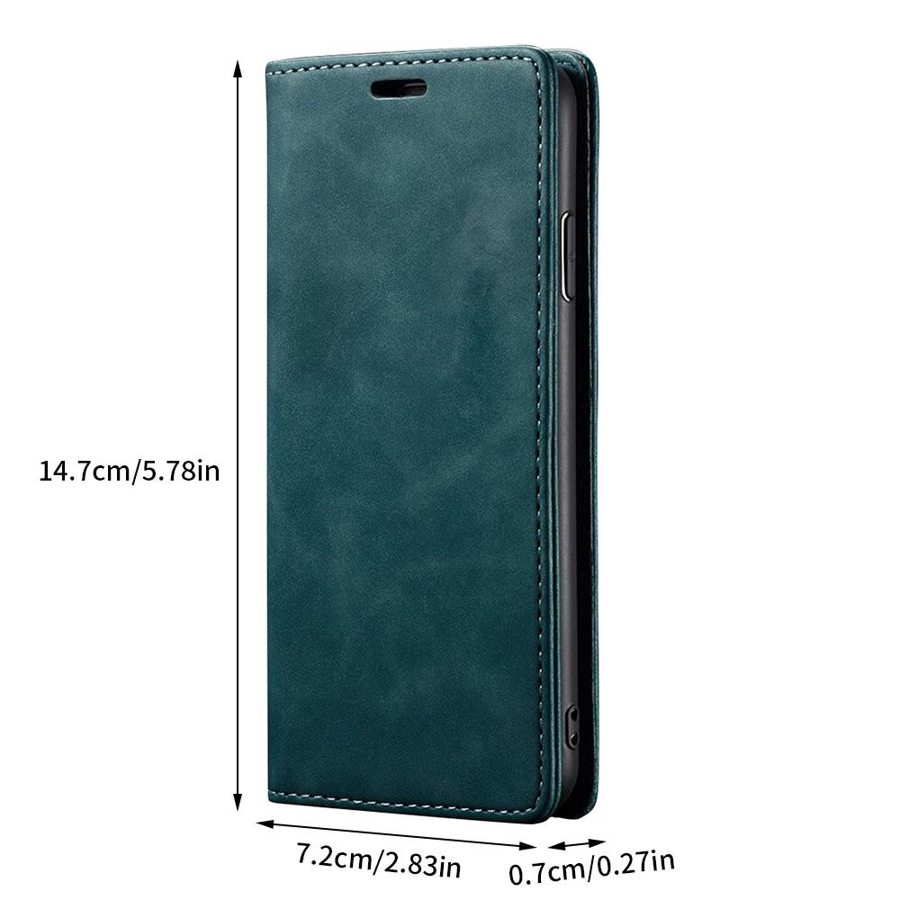 Phone Case Leather Phone Cover Retro Frosted Mobile Holder