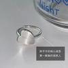 Copper Color Ring for Women Lovely Wedding Jewelry New Fashion Brushed Heart Shaped Adjustable Opening Index Finger Ring