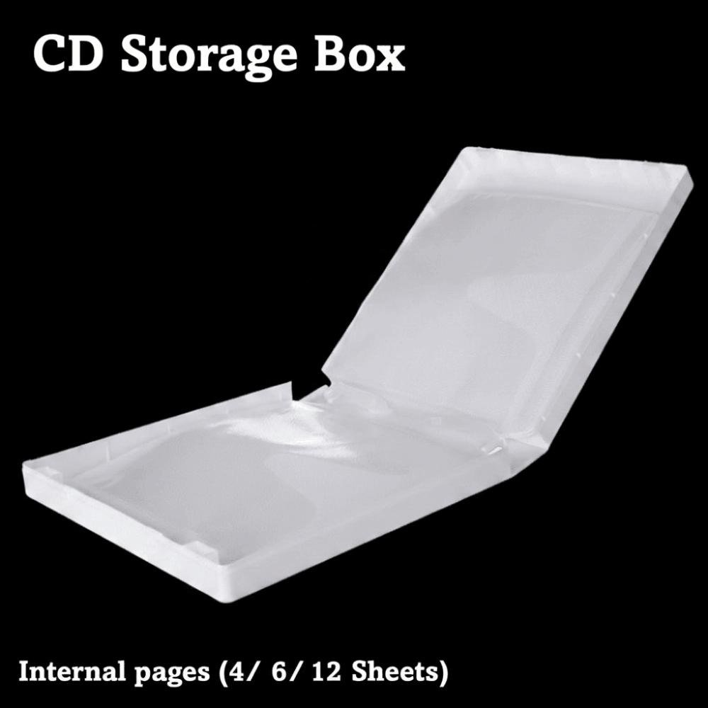 4/6/12 Internal Pages Portable DVD Storage Bag PP CD Holder CD Storage Bag  Discs Storage