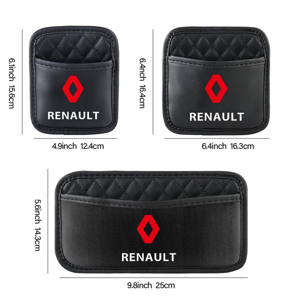 Car Back Seat Organizer Pocket Automatic Sticky Storage Bag for Renault RS Koleos Captur Megane Clio 4 Scenic DACIA Duster Logan NN40