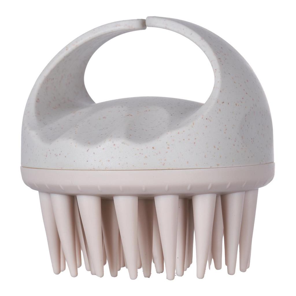 Wheat Straw Handle Shampoo & Scalp Massager Brush with Short/Long Teeth