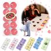 10Pcs Romantic Tea Candle Decorations Smokeless And Odorless Candles Wedding Supplies Romantic Decor Creative Love Candle