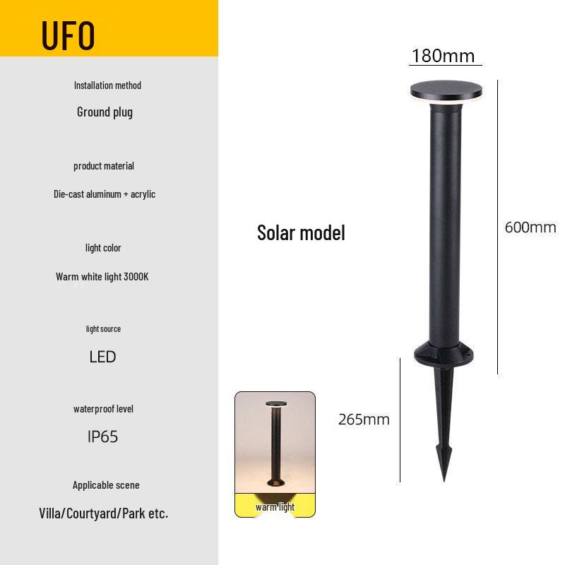 Solar Waterproof Garden Lights - Ground Inserted, Outdoor Courtyard Atmosphere, 24V/220V
