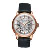 Furbo NF04 GEAR Automatic Wristwatch Black and Pink Gold Leather Men's