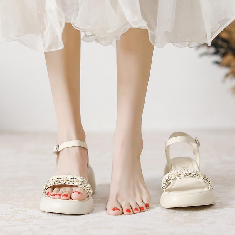 Sandals women's new summer skirt fashion word with platform high heels