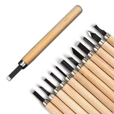 Carving Tools Set 12 Pieces Woodworking Carving Knife Tools Chisel Kit Carving Craft DIY Wood Chiseling Kit for Beginners Gift