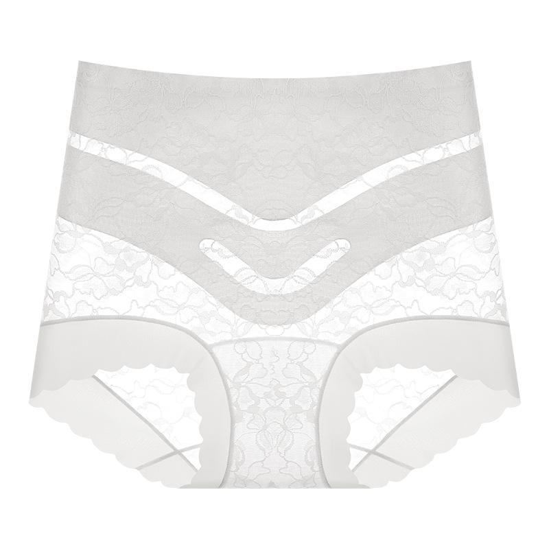 

Women s Summer New Fashion Simple High Elastic Abdominal Lift Hip Comfortable High Elastic Briefs M белый