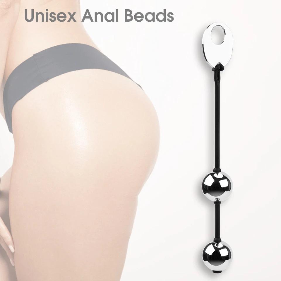 Metal Anal Beads Anal Vagina Plug Penis Exerciser for Men and Women Adult Sex Toys Sex Product
