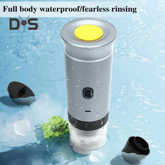 Portable Electric Espresso Machine Coffee Machine Touch Operation 15bar Pump Pressure USB Rechargeable Wireless Coffee Machine