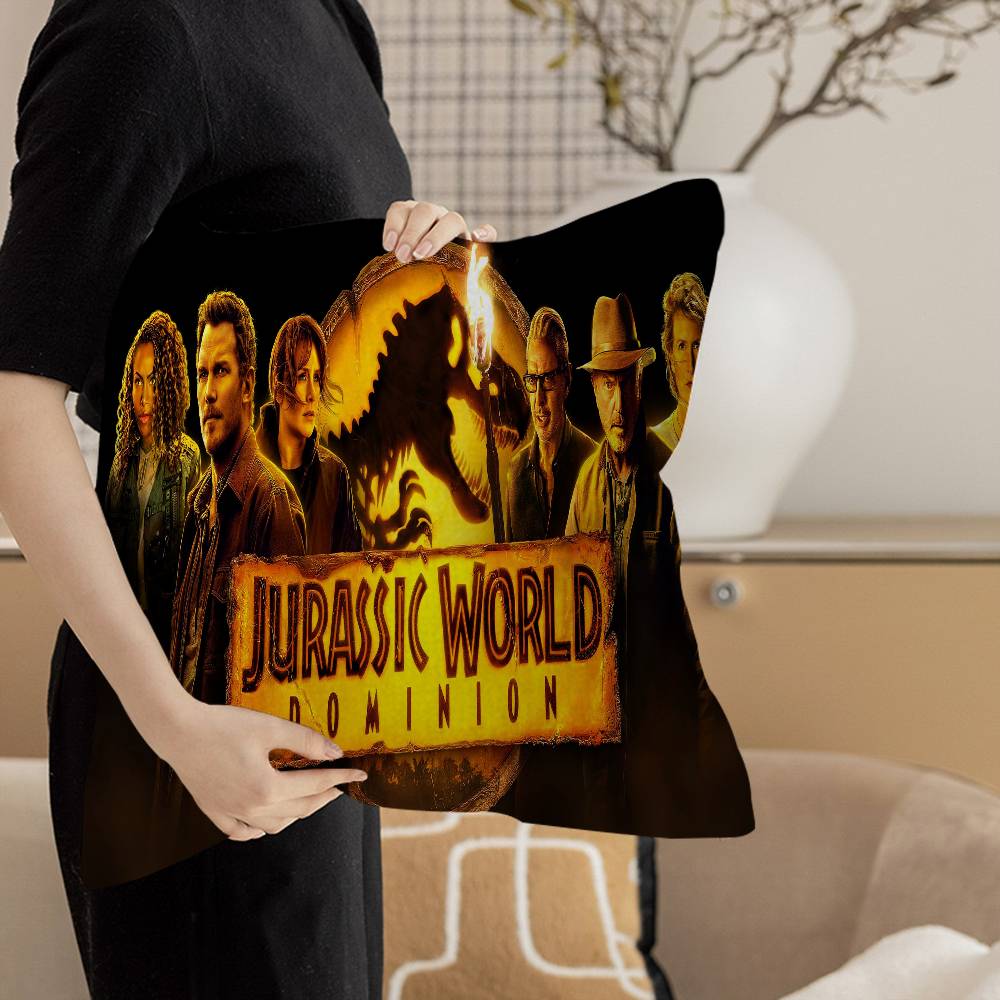 J-Jurassic P-Park Kudde Gåva Hemmakontor Dekoration Sovrum Soffa Bil Kuddfodral fodral 45x45