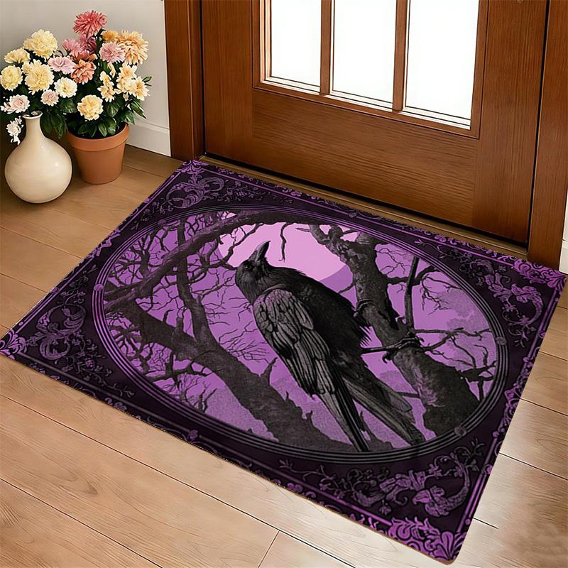 Gothic Raven Living Room Nonslip Area Rug Soft Carpet For Bedroom Game Playroom Sofa Office Home Decor Doormat Christmas Gift C9261872