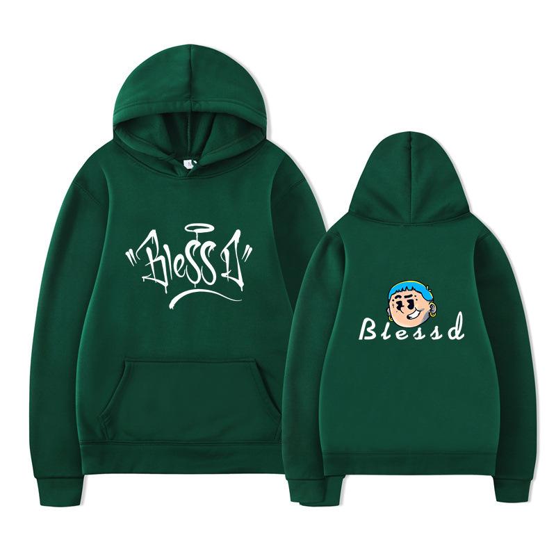 Blessd Mikiny Merch Pánské Dámské Mikina Pánská Mikina Vintage Unisex Pulovry Nadměrné Oblečení