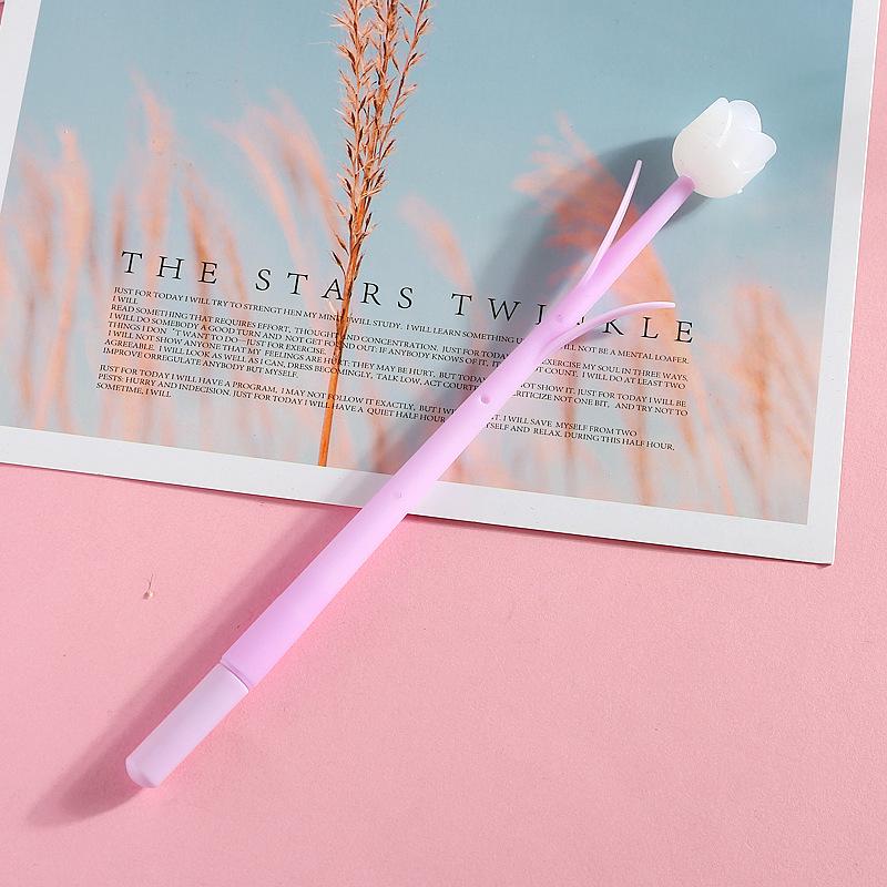 Color-Changing Rose Silicone Pen - Creative Gift for Students