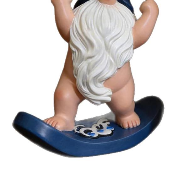 Middle Finger Gnome Figurine Funny Resin Naked Gnome Statue for Garden Home Office Decor Naughty Gifts for Men Women
