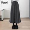 Women's Solid High-Waist Wide-Leg Pants