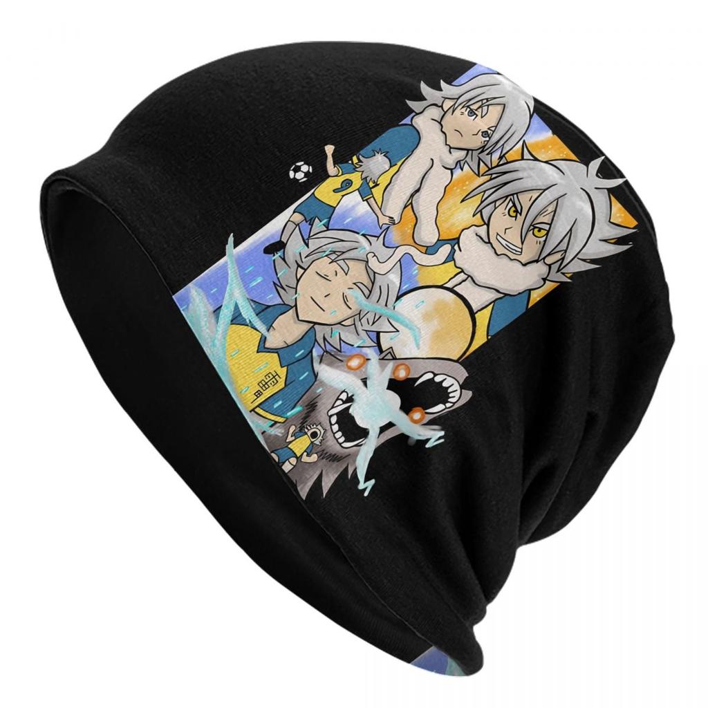 Mark Evans Bonnet Hats Hip Hop Outdoor Skullies Beanies Hat Inazumas Elevens Soccer Anime for Unisex Women Warm Thermal Elastic Cap