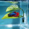 1/2pcs With Suction Cup Betta Fish Rest Leaf PP Artificial Betta Fish Leaves  Fish Spawning Resting