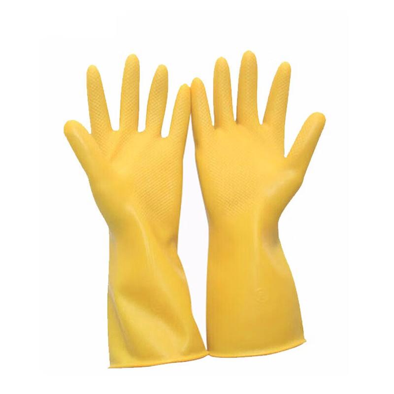 Zhuang Taitai Waterproof Thickened Latex Cleaning Gloves (10 Pairs)