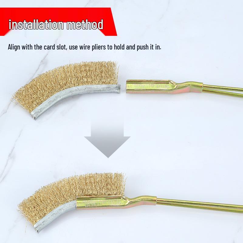 Stainless Steel Wire Brush with Handle - Rust Remover and Barbecue Grill Cleaner