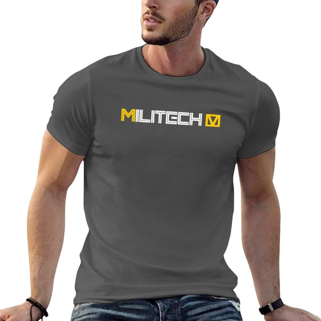 Militech T-Shirt black cotton t-shirt plain for man package t shirts for man pack cotton T-Shirt