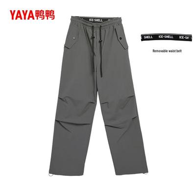 Unisex High-Waist Down Cargo Pants