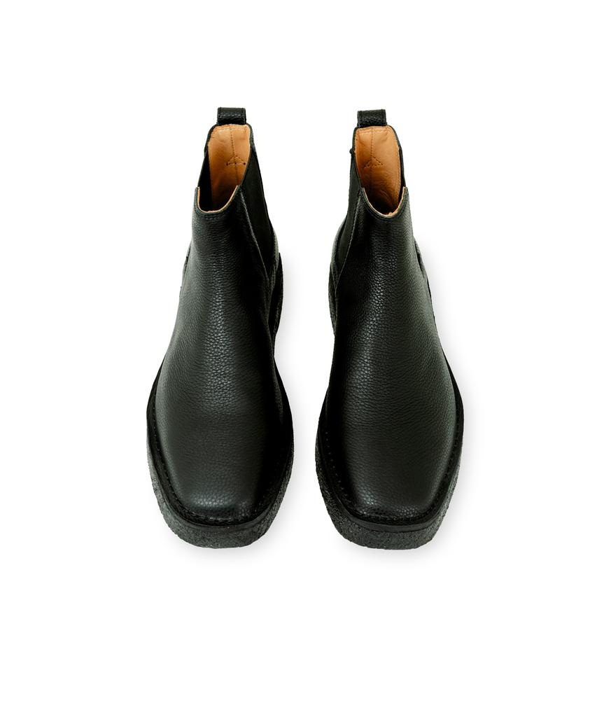 Brownyard Leather Chelsea Boots, Black