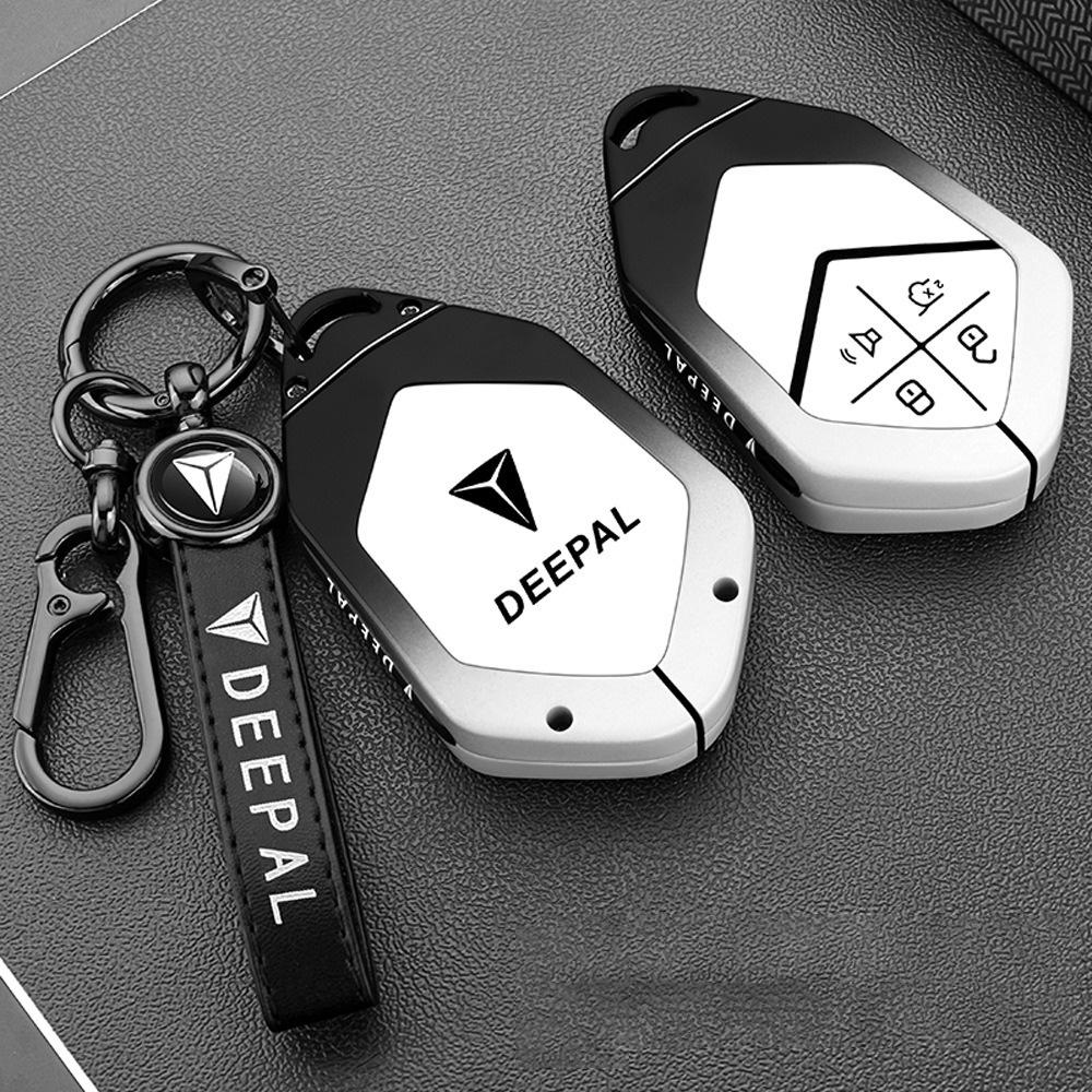 Zinc Alloy Car Key Case for Changan Deepal S7 S07 L07 S05 S7i SL03 G318 Shenlan Remote Cover Bag Shell Keychain Fob Accessories