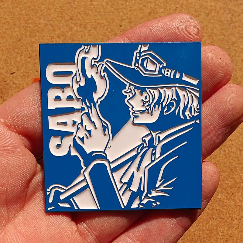 Creativity Anime One Piece Enamel Pins Monkey D Luffy Badges Men Women's Brooches Cool Briefcase Badges Decorate Gifts