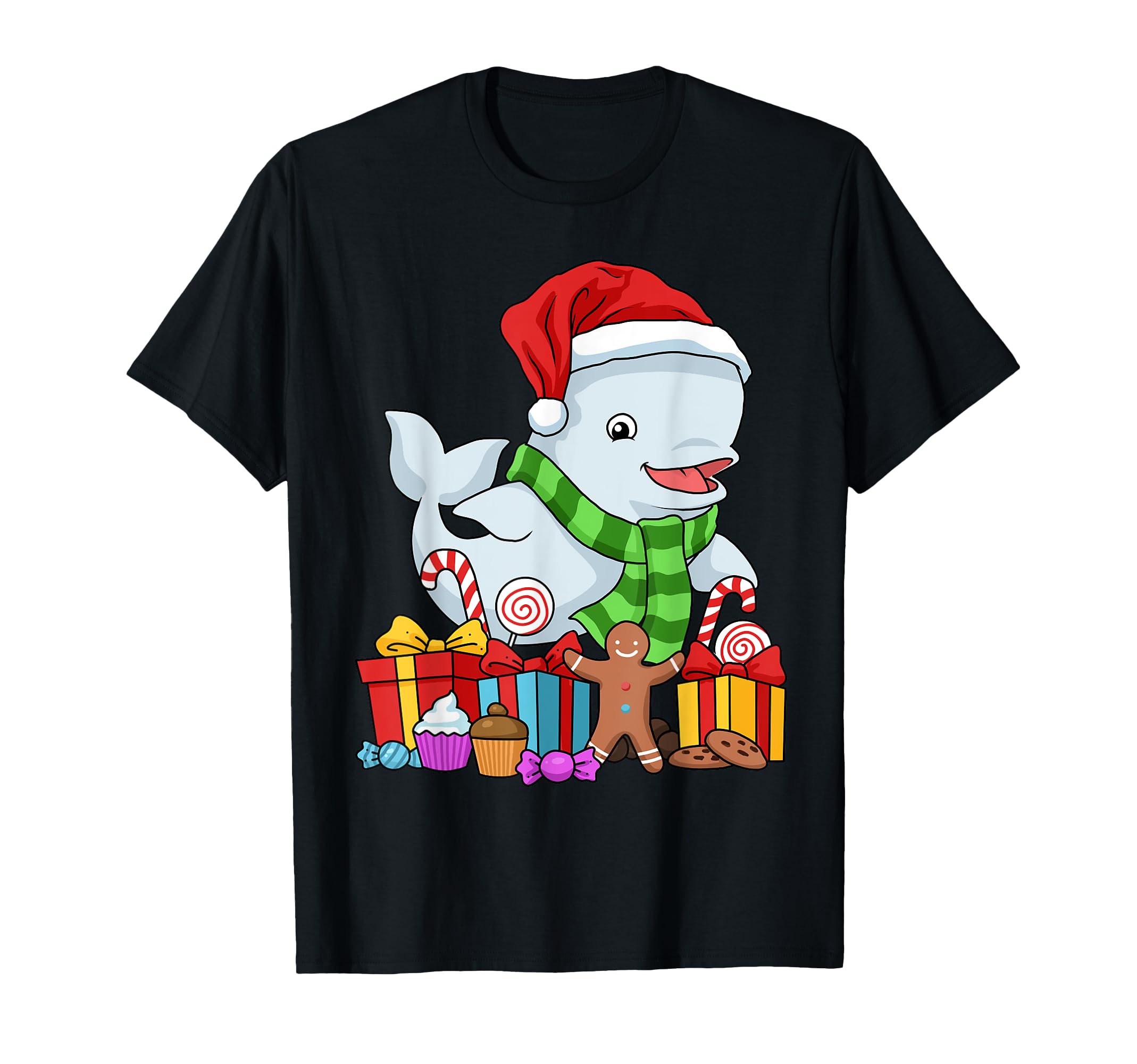 

Christmas Beluga Whale Shirt Kids Christmas Gift Men s Beluga T-Shirt