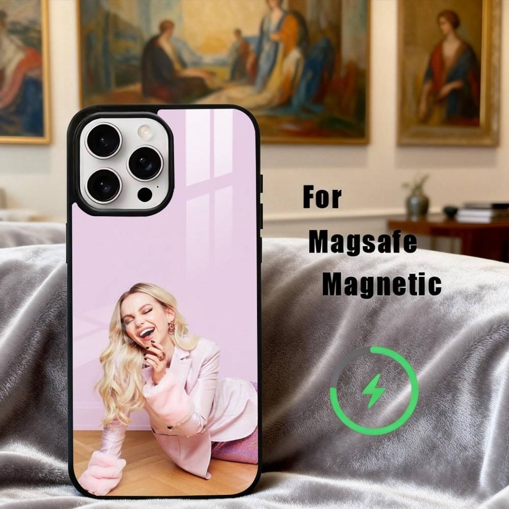 Hübsche D-Dove C-Cameron Schauspielerin Handyhülle Für iPhone17,16,15,14,13,12,11 Plus, Für Magnetisches Kabelloses Lade Cover