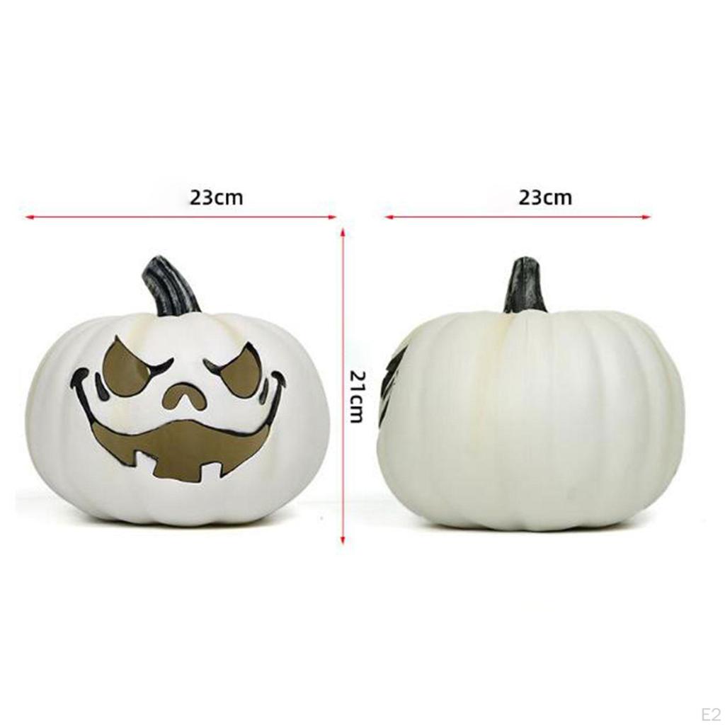 Halloween Lighted Pumpkin Lantern, Artificial Figurine, Model for Haunted House