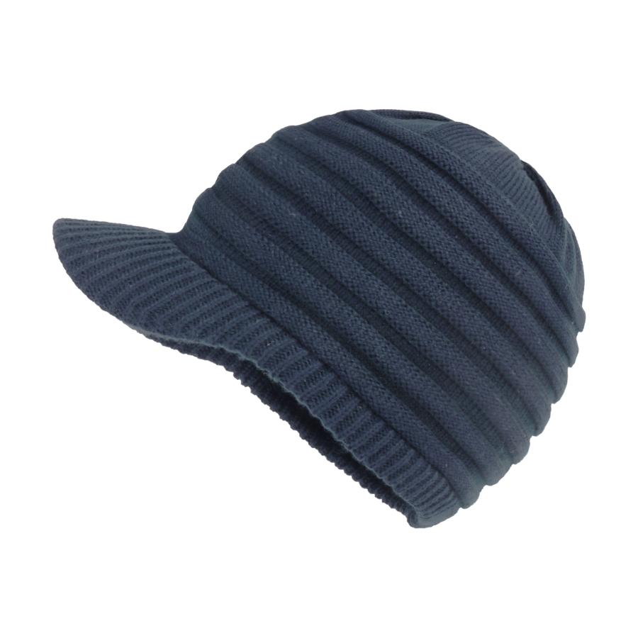 Unisex Wintermützen mit Schirm Warme Skimütze Stilvolle Strickmütze für Damen und Herren