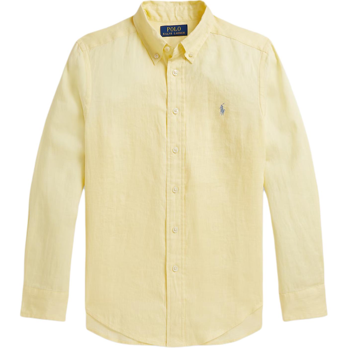 

Повседневная рубашка Polo Ralph Lauren, лен, вышивка, длинный рукав, для детей, детские рубашки 323967600-503 XL