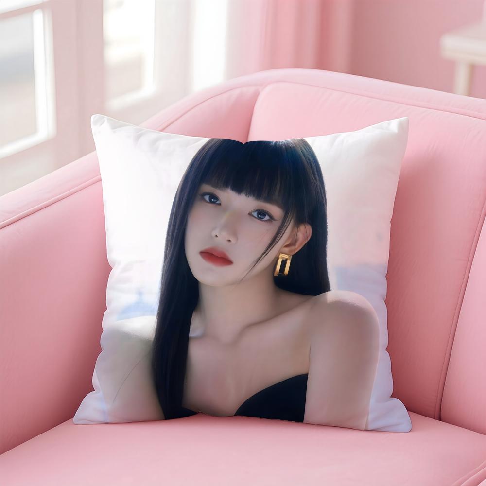Popular Fashion Chinese Actress CCheng Xiao Cushion Cover Pillow Case Soft Friendly Fabric Concealed Zipper