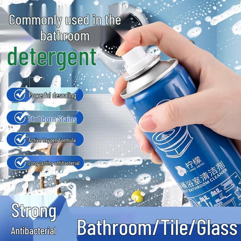 Multifunctional Bathroom Cleaner: Powerful Foam for Stain Removal and Whitening on Tiles and Toilets