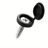 50 Black/white Self Tapping Screw Covers, Securely Fastened, Hidden Cover, Suitable for Furniture and Cabinet Installation