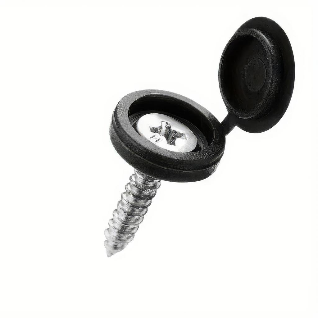 50 Black/white Self Tapping Screw Covers, Securely Fastened, Hidden Cover, Suitable for Furniture and Cabinet Installation