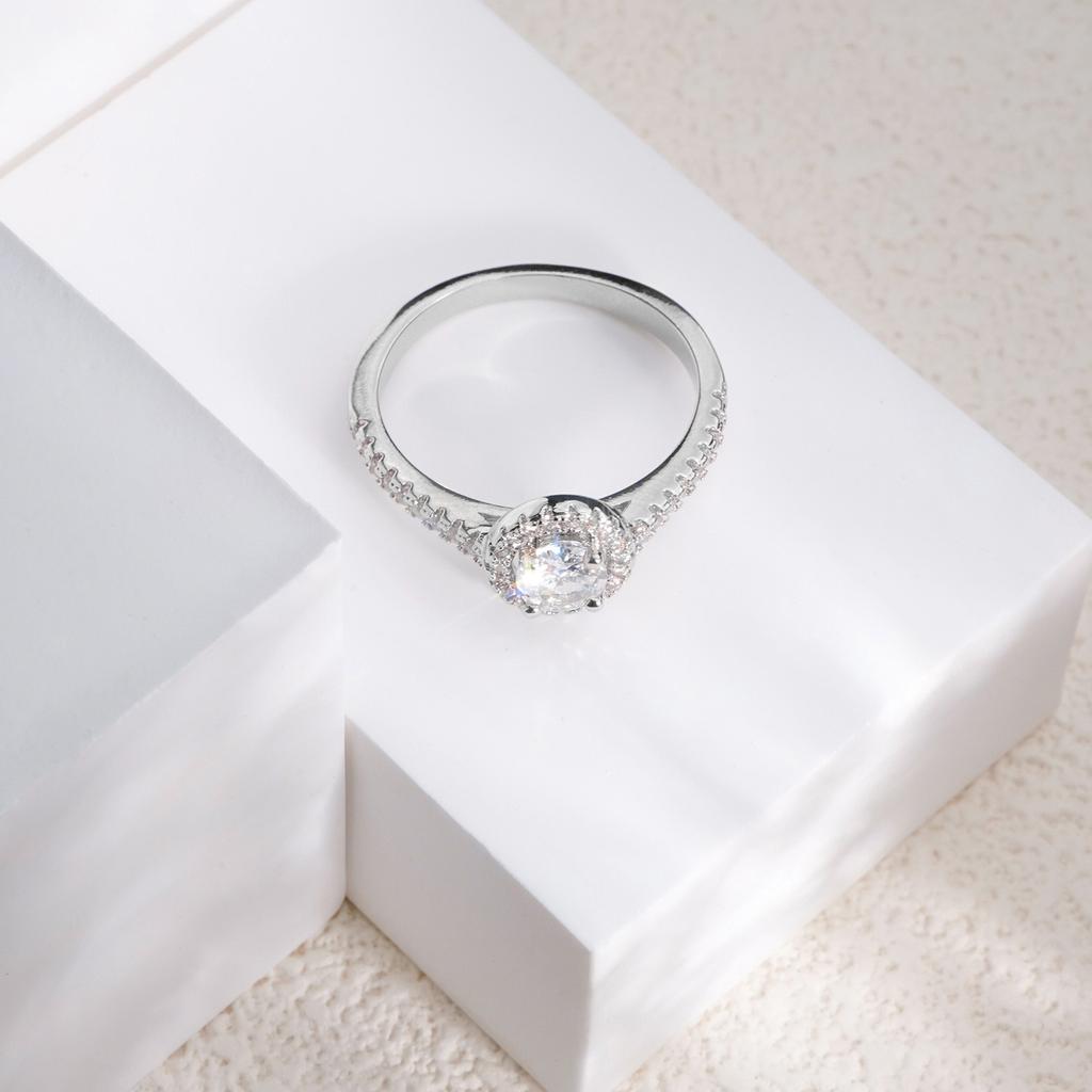 European and American Zircon Rings for Women Fashion Couples Natural Zircon Diamond Rings