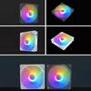 120Mm Pc Case Fan 12V Big 4P 1200Rpm Rgb Desktop Computer Heat Dissipation Colorful Luminous 12Cm Chassis Ventilador