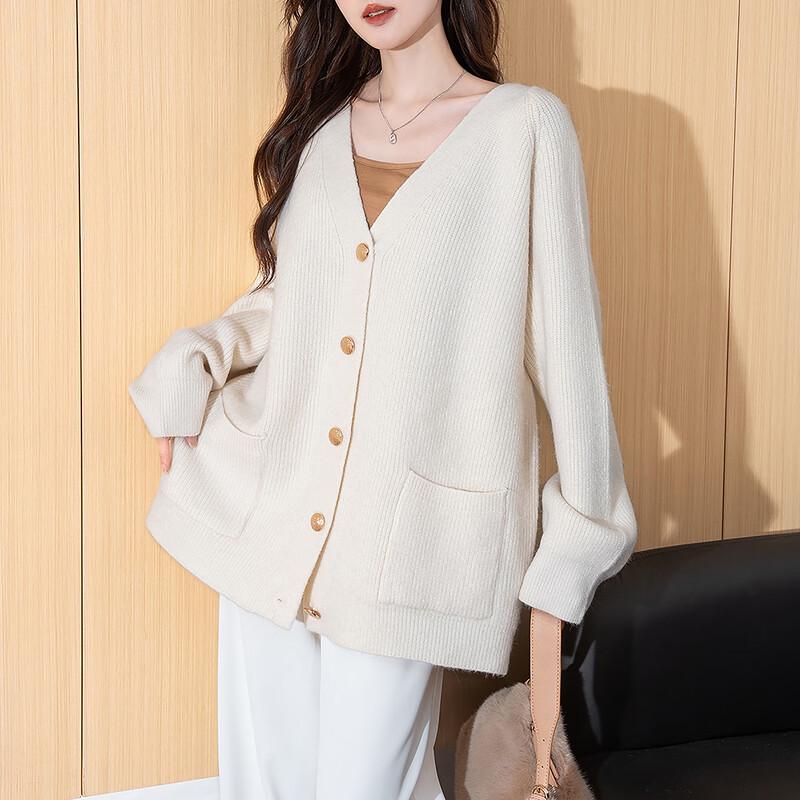 

TonLion Women s Striped Knit Cardigan L