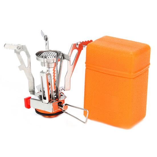 Portable Stove Retractable Feet Design High-Power Durable High Temperature Resistant Strong Load Bearing Fire Heater Blue Flame Outdoor Folding Mini