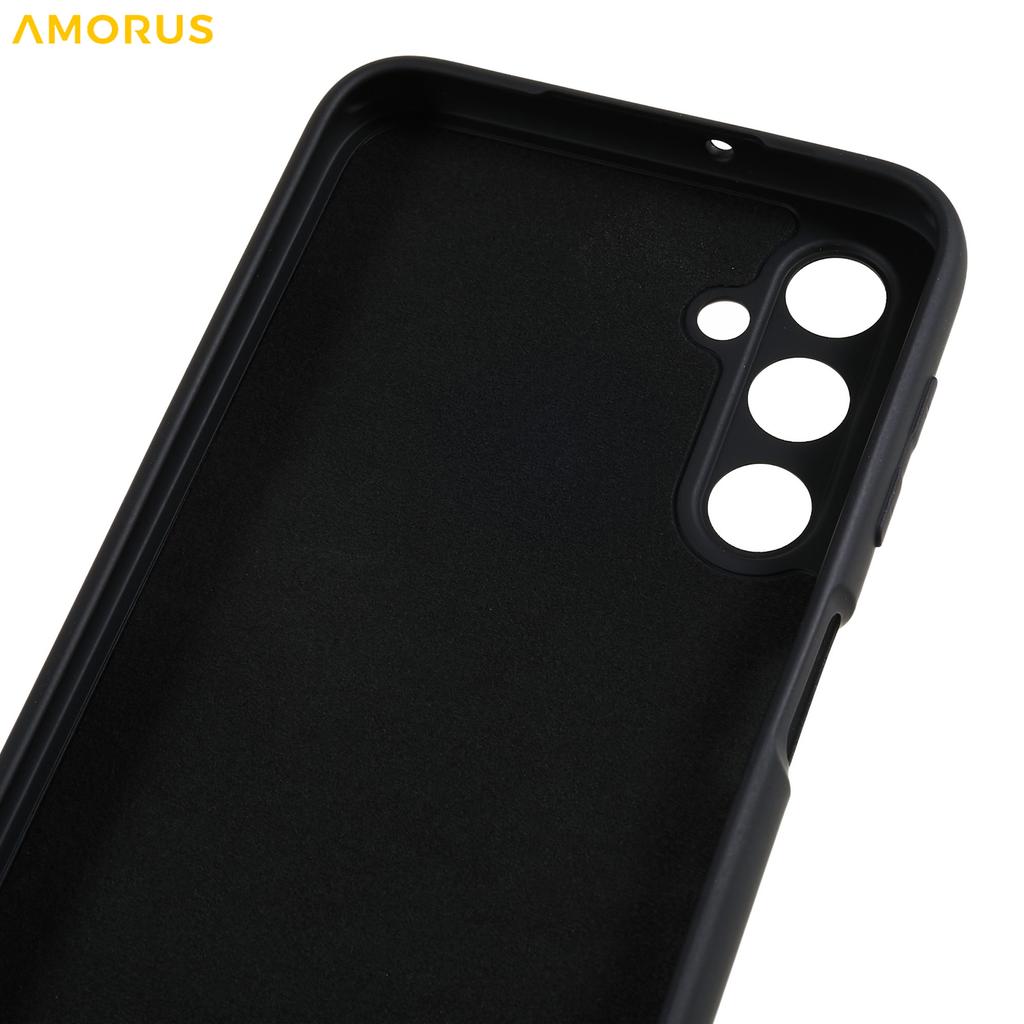 For Samsung Galaxy A24 4G (162.1mm) Case Precise Cutouts TPU Fiber Lining Shockproof Phone Cover