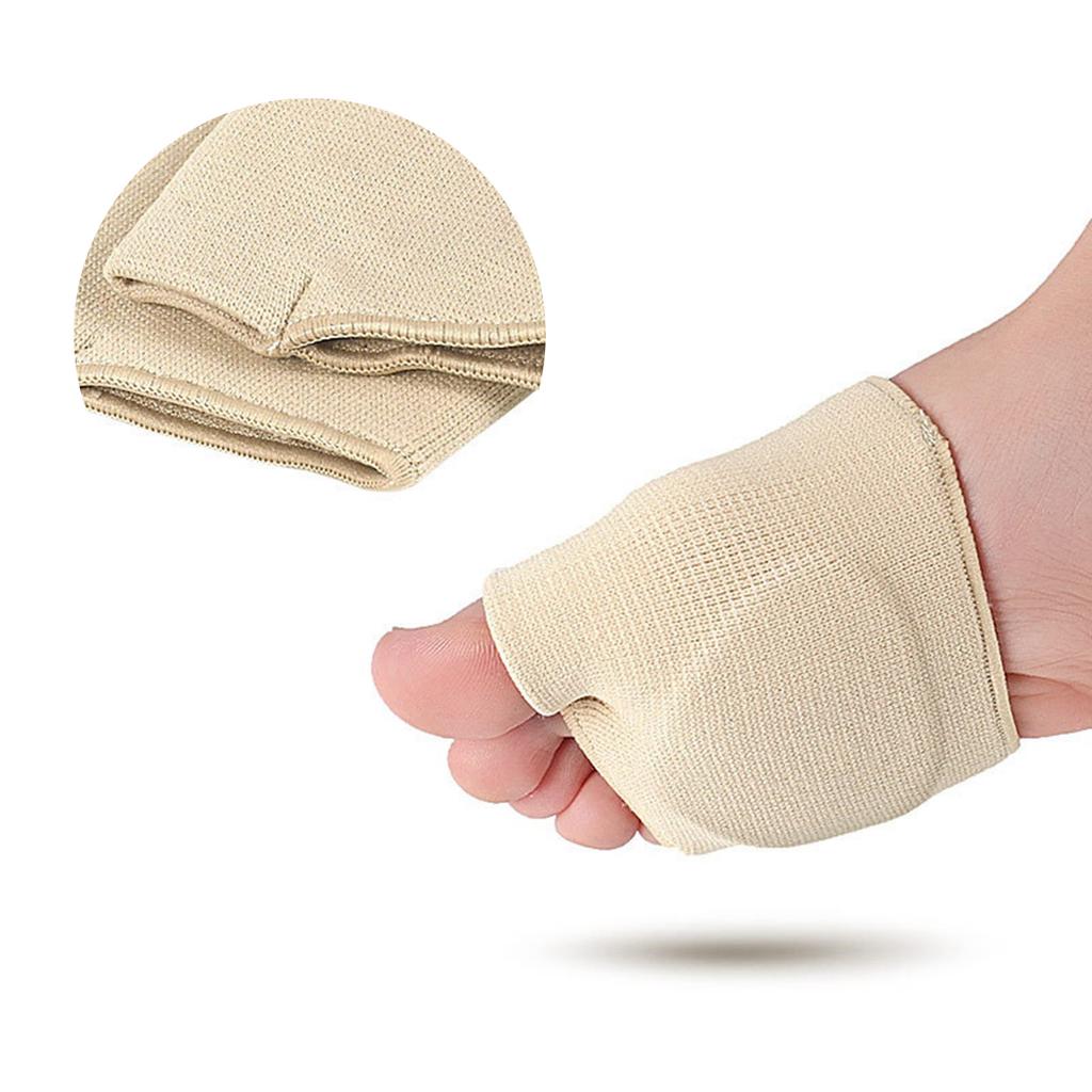 1 Pair Metatarsal Pads Bunions Pads Cushions Soft Thicken Bunion Relief Sleeves for Women and Men Skin Color