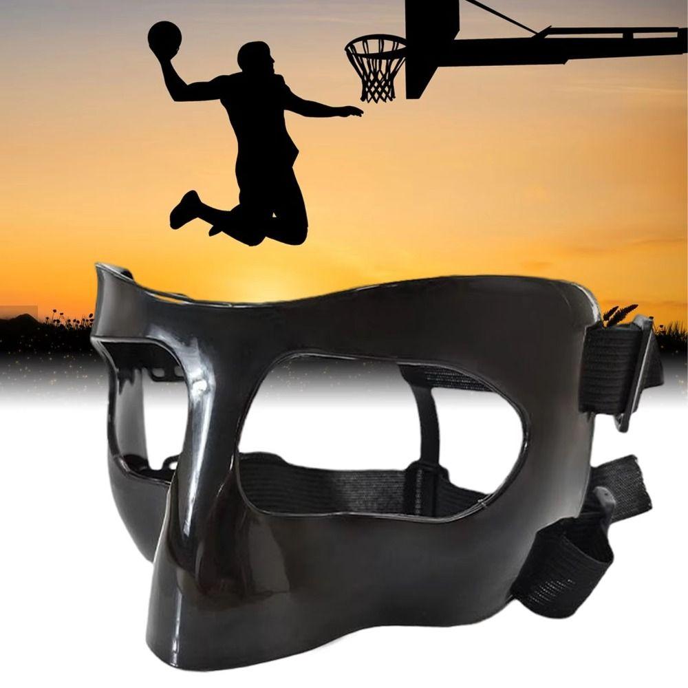 

Elastic Strap Basketball Nose Guard Black Face Nose Protector Basketball Adults Mask Football чорний