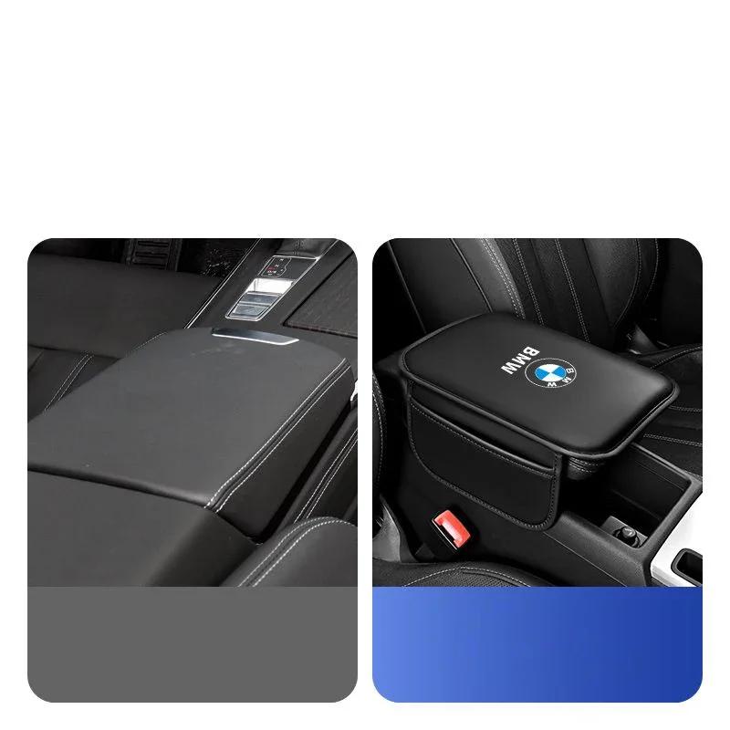 Car Armrest Box Pad Leather Auto Armrest Mat Car Accessories For BMW E63 E70 E88 E90 E92 E93 E39 E46 E60 X3 X4 X5 X6 OK1