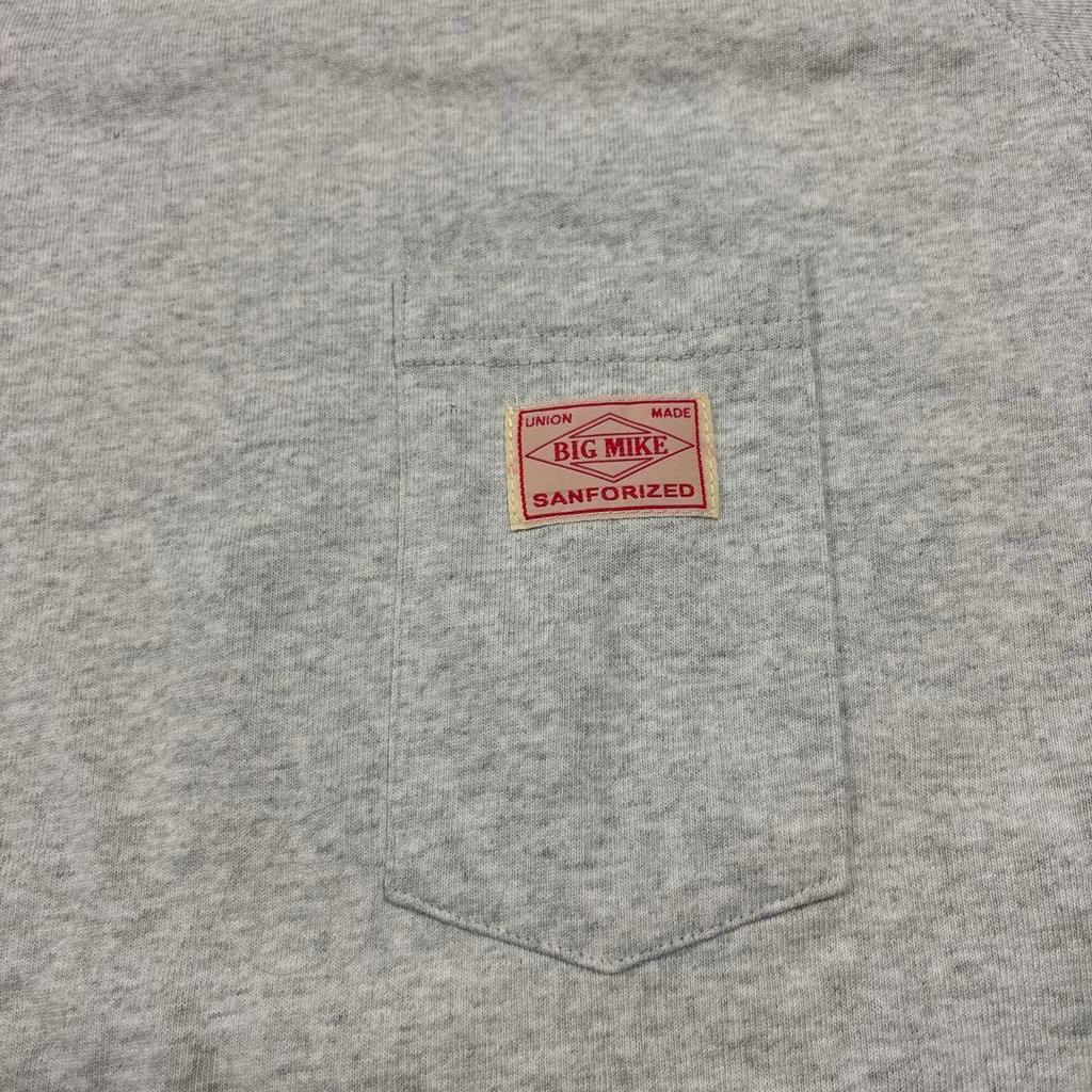 Used Good Condition BIG MIKE 10oz Sunglasses Pocket 3/4 Sleeve Gray L