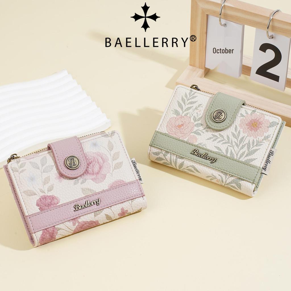 New Women's Korean Style Anime Short Wallet with Multi-Card Slots and Fashion Clasp