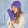 3-teiliges Winter-Mützen-Set für Kinder, Beanie, Schal, Handschuhe, warme Ohren, Strickmütze für Mädchen und Jungen, Kappe, Nackenwärmer, Outdoor, 3–8 Jahre